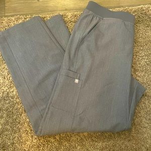 Grey Axim Figs Cargo Scrub Pants